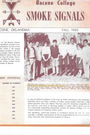 Bacone_Smoke_Signals_Fall_1965_front_page_Clifford_Stewart_Chickahominy_261