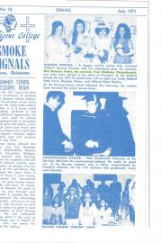 Bacone_Smoke_Signals_Spring_July_1971_front_page_Ramona_Peters_Wampanoag_277