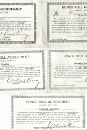 Haskell-Honor-Roll-Certificates-1951-Kenneth-Bradby-Pamunkey